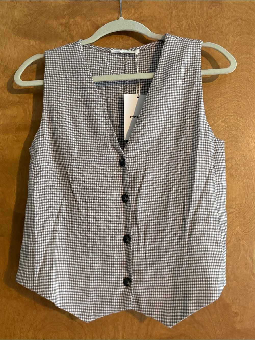 Everlane Gingham Vest
